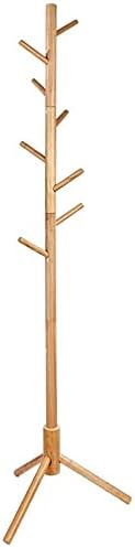 - Ash & Roh® Wooden Tree Coat Rack with 3 Adjustable Sizes, 8 Hooks, Free Standing Solid Coat Hanger Stand for Clothes, Garment, Hats, Umbrellas, Scarves in Hallway (PRIMARY)