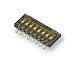 MULTICOMP MCDHN-10F-T-V SWITCH DIP, 10 POSITION, SPST, TOP TAPE SEALED (1 piece)