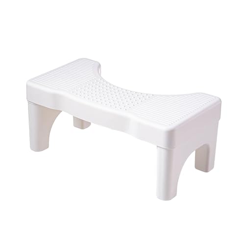 Lvjkes Toilet Stool, Squatting Toilet Stool, Bathroom Toilet Stool, Potty Step Stool, Kids Comfortable Squat Aid Stool, Non-Slip Bathroom Step Up Stool Relieves Constipation, Bloating, 40 x 21 x 17cm