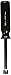 Klein Tools 70208 8 mm Metric Nut Driver with 3-Inch Hollow Shaft and Comfordome Handle