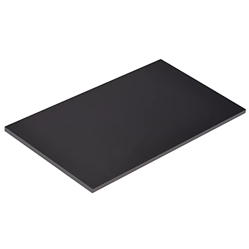 Image of MECCANIXITY Black ABS Plastic Sheet 7x4x0.2inch for Building Model, DIY Crafts, Panel, Pack of 2