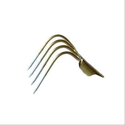 La zappa Fourche en acier trempé pour cultures et élevages avec dents pointues (4 dents courbes)