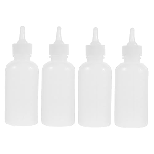 SEWOART Pet Nursers 4pcs Portable Reusable Silicone Kitten Bottles for Nursing Feeding
