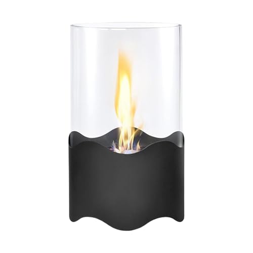 Chimenea De Mesa - Lámpara De Alcohol con Pétalos Ondulados,Chimenea De Mesa Térmica Portátil | para Oficina Dormitorio Sala de Estar Cocina Repisa Estante Apartamento