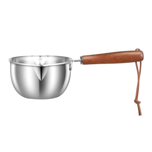 Mini Sauce Pan Mini Milk Warmer Pot Cooking Pot Chocolate Melting Pot Butter Warmer, Stainless Steel Hot Oil Pan Hot Sauce Pot Cooking Butter Melting Pot