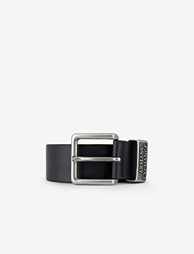 Armani Exchange Men's Smooth Leather Belt2