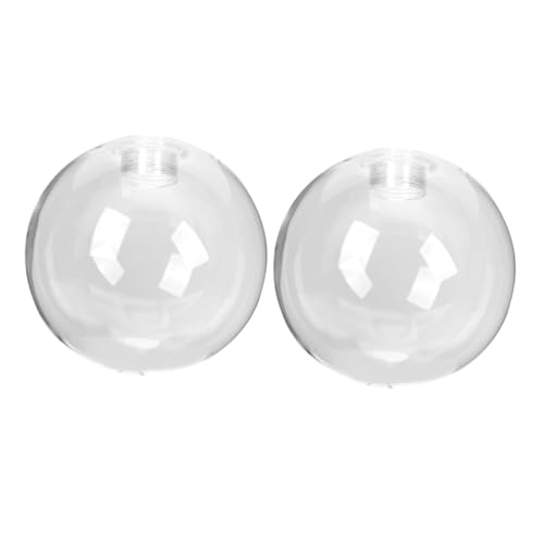 Genérico Pantalla de Lámpara Esférica de Cristal G9 Rosca Diámetro 120 MM Transparente 2 Unidades Repuesto para Lámparas Colgantes Techo Pantalla Decorativa para Sala y Dormitorio