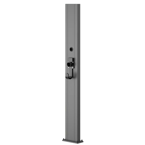 Image of Outdoor Floor Mount EV Charger Pedestal, Weatherproof Steel Charging Station, Charging Column with Cable Holder for Electric Vehicles