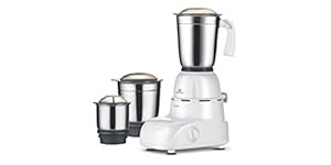 (Renewed) Bajaj Glory 500-Watt Mixer Grinder with 3 Jars (White), Small, Glory-cr
