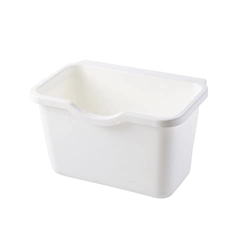 Caneca de basura colgante para cocina blanca pequeña