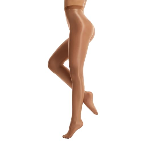 Frola Shaping Tights for Women 70D Shimmery Pantyhose for Dance Ballet Glitter Socks4