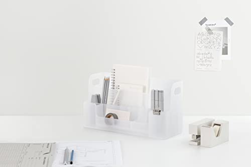 Image of Litem Neo Desk Organizer Multi-Compartment Storage with Handle, Smog