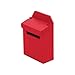 Aokeeu Mini Boite Lettre Simulation Boîte aux Lettres Jouet Boîte aux Lettres des Enfants Boite aux Lettres cabane Bois Enfant Mini boîte aux Lettres Pliable en Bois pour Maison Bureau Jardin (Rouge)
