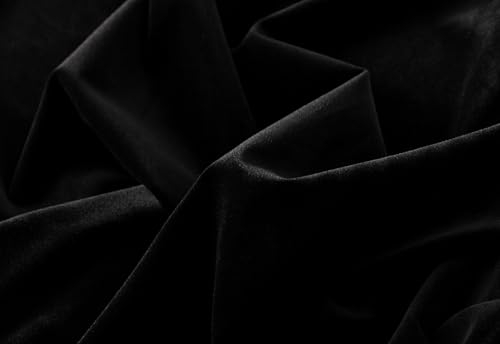 Womens Winter Velvet Elegant Long Skirt Stretch High Waist Maxi Skirt Black4