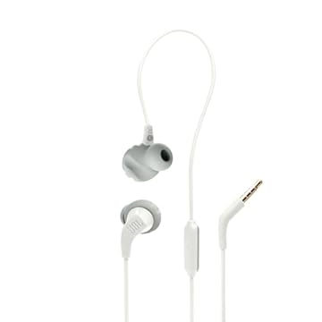 JBL, Fone de Ouvido Esportivo, Endurance Run 2, Bluetooth, À Prova de Suor - Branco