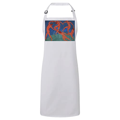 Tablier Henri Matisse La Danse en coton premium blanc pour passionnés de beaux-arts