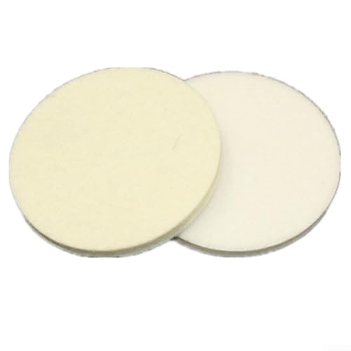 Almohadilla de fieltro de lana de 7,6 cm de diámetro, 80 mm de grosor, para restauración de pintura en automóviles y superficies industriales