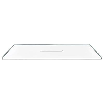 Transolid FZS7940C-31 79-in L x 40-in W Zero Threshold Center Drain Shower Base, White