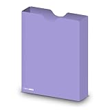 itenga Heftbox DIN A4 – Aufbewahrungsbox für Hefte & Blöcke | aus extra stabilem 0,7mm PP Kunststoff | flach geliefert, faltbar | Schutzbox für Schule, Studium & Büro (flieder)
