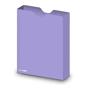 itenga Heftbox DIN A4 – Aufbewahrungsbox für Hefte & Blöcke | aus extra stabilem 0, 7mm PP Kunststoff | flach geliefert, faltbar | Schutzbox für Schule, Studium & Büro (flieder)