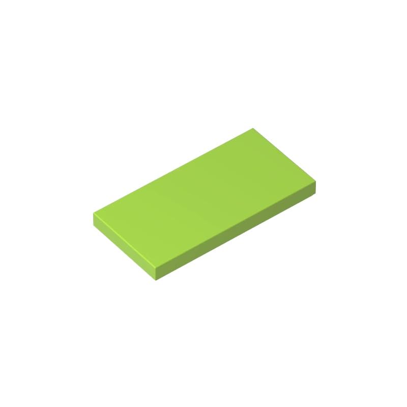 XYEIUGO Gobricks 87079 Foundation Plate Tile 2x4 with Groove 50 Pieces GDS-614 Building Blocks Color:Lime