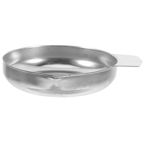 SHERCHPRY Plato de Pesaje de Acero Inoxidable para Básculas Digitales, Bandeja Profunda para Medición Precisa de Quilates, Resistente a Rayones, para Uso Doméstico y Laboratorio, Accesorios