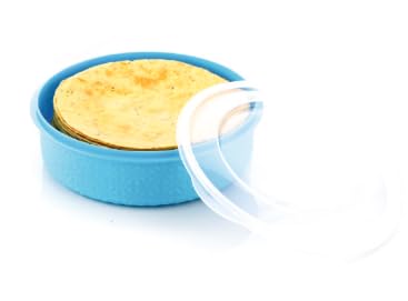 Buy AADB PLASTIC Transparent Round Box for khakhra Papad Chapati Roti ...