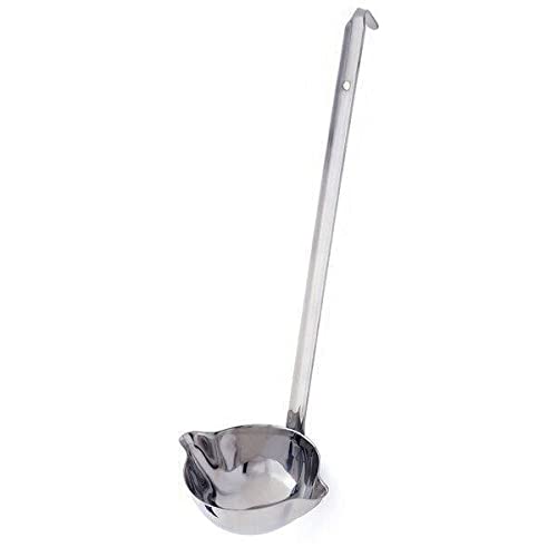 BebLP Edelstahl-Schöpfkelle mit Doppelauslauf, Schöpfkellen for Kochen, Schöpflöffel, Schöpfkelle aus Edelstahl, Schöpfkelle-Set, Küchenutensilien, Nudellöffel, Kochutensilien, Utensilien, Schöpfkelle