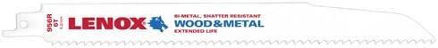 Lenox 20558-B956R 9" 6TPI Wood & Metal Cutting Reciprocating Saw Blade - 25 Pack