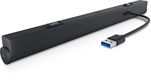 Image of Dell Slim Conferencing Soundbar|Hands-Free Function|Active Speakers|Amplifier Integrated|AI Noise Cancellation, Echo Cancellation|Status Indicator Light|Adjustable MIC & Call Controls - SB522A-Black