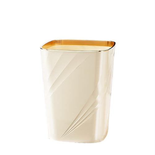 Cubo de basura de 15 litros con tapa abatible y doble compartimento interior