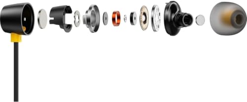 Image of Original Wired Earphones Buds 3 (3.5 mm) with Mic Compatible for Realme Buds 3 (Black)