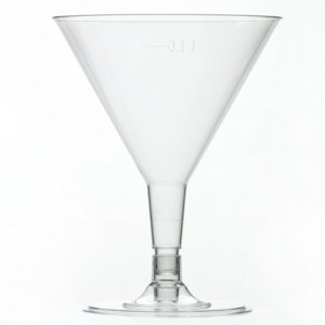 Clear Plastic Disposable Martini/Cocktail Glasses 160ml for Party/picnic/celebration 48 Pack