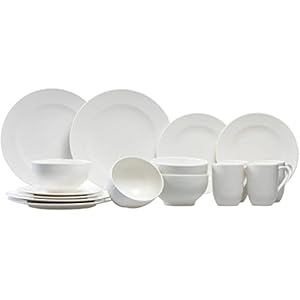 Villeroy & Boch For Me 16-Piece Dinnerware Set, Service for 4, Plates, Bowls & Mugs, Premium Porcelain, Made in Germany