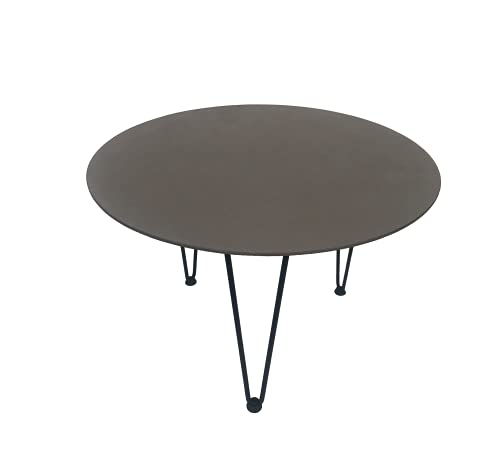 Table basse ciment rouche 60 cm en Mialite, le meuble compact et robuste