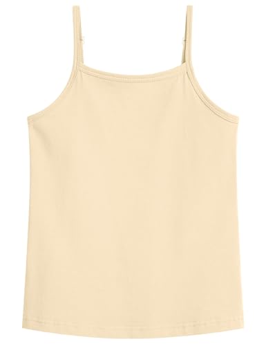 Image of Auranso Girls Undershirts Kids Camisole Toddler Adjustable Straps Tank Tops