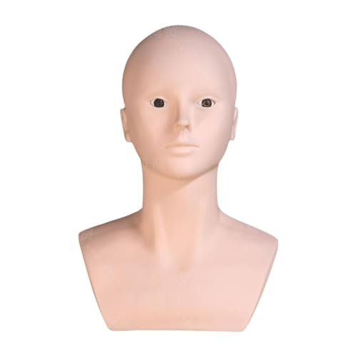 Cabeza de maniquí calva para diseñar pelucas sin complicaciones