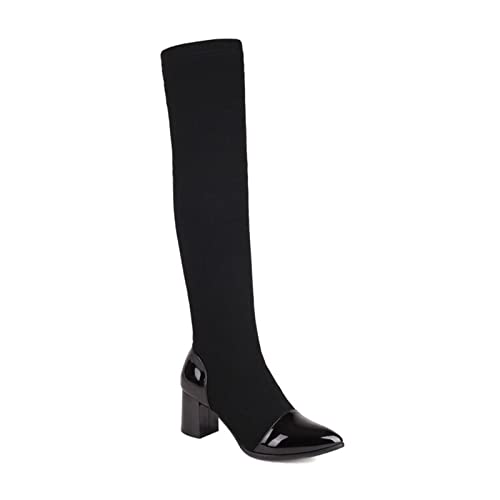 Bottes grande taille extensibles et slim bout pointu confortable