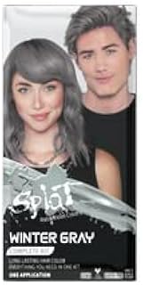 Splat | Complete Hair Dye Kit | Semi-Permanent | Long Lasting | Vegan and Cruelty-Free (Winter Gray)