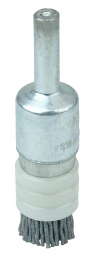 Image of Weiler 11161 Nylox 1 /2 inch Diameter, 180 Grit, Silicon Carbide Bristles, Banded End Brush, Made in The USA (Pack of 10)