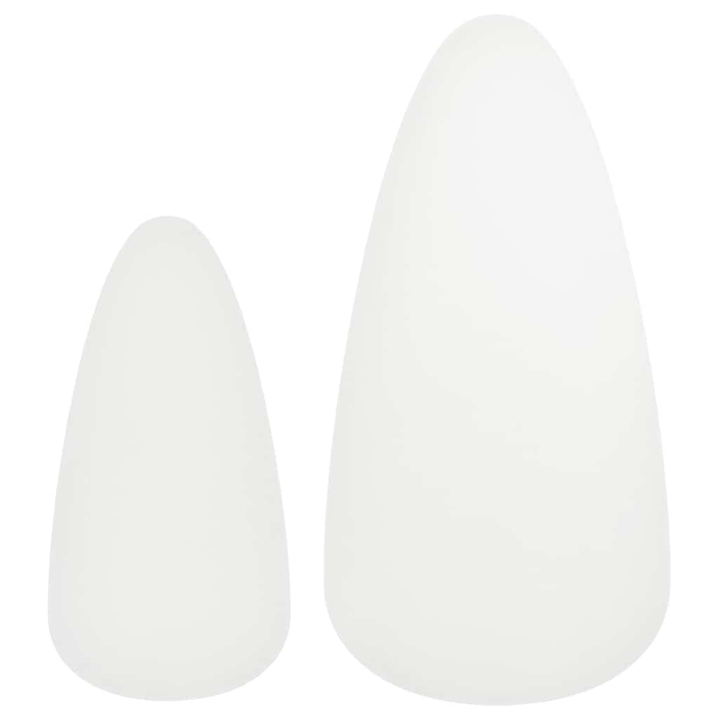 vidaXL 2X Bois de Pin Massif Table Basse Blanc Salon Canapé Table Gigogne