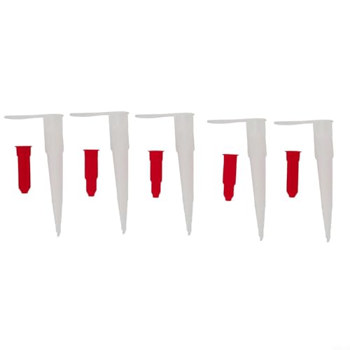Set 5 Puntas para Silicone Caulking y Tapas Rojas miniatura 2