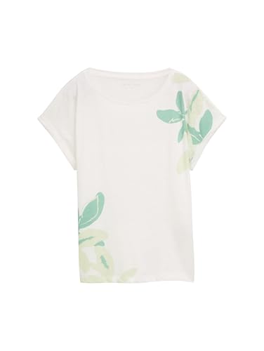 TOM TAILOR 1048011 Camiseta, 10315-Whisper White, L Mujeres