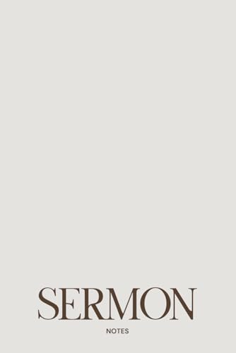 Minimalist Sermon Notes: 6×9" Christian Journal for Capturing Key Takeaways