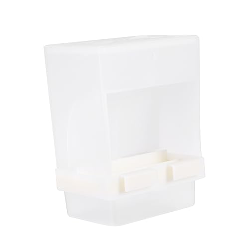 HEMOTON Parrot Food Bowl Automatic Pet Feeder Easy Cleaning and Durable Plastic