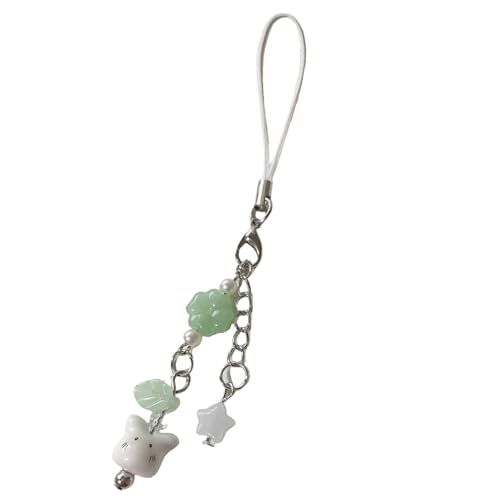 ファーシオン可能な素敵なウサギビーズクラフトエレガントな電話ストラップとキーチェーンチャームトレンディな女性向けのキーチェーンチャームポータブルギフトビーズジュエリークラフト