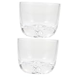 ABOOFAN 2 Stück Japanischer Sake Glasbecher Transparent mit Goldener Blattverzierung Eleganter...
