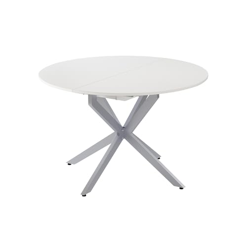 Vicco Esstisch Loyd, Weiß/Grau, 120 x 120 cm ausziehbar Vicco Esstisch Loyd, Weiß/Grau, 120 x 120 cm ausziehbar