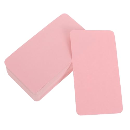 Cartes manuscrites roses lot papier lisse bricolage enseignement linguistique