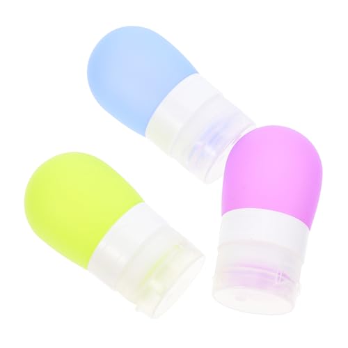 CATIEBYE 3個 旅行装瓶 軽量柔軟シリコン製 液漏れ防止 詰め替え可能 携帯便利 トラベルアクセサリー 出張 海外旅行用